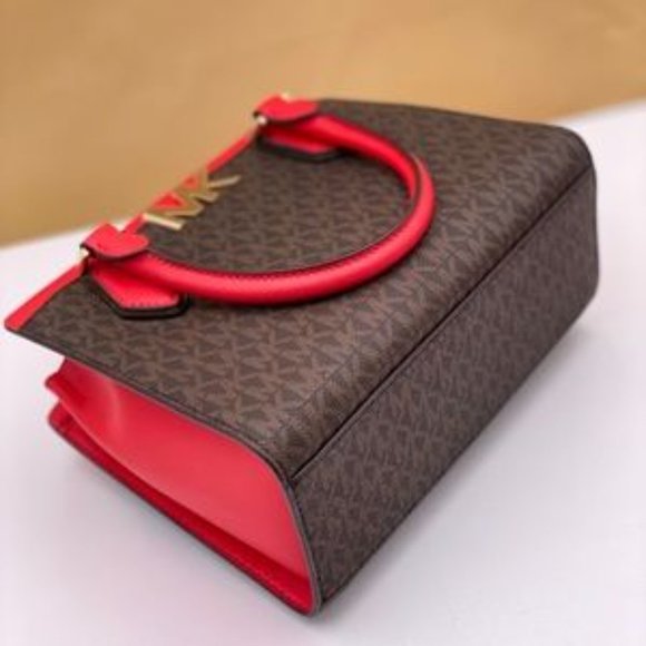 Michael Kors Mott Medium Satchel Coral Reef - Picture 4 of 8